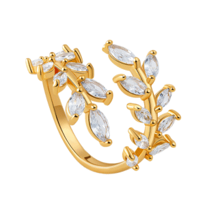 zircon adjustable ring for women